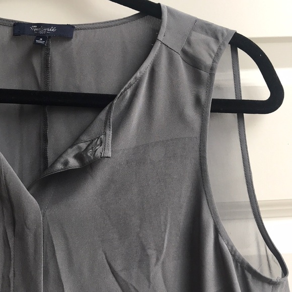 Madewell grey silk top - Picture 5 of 5